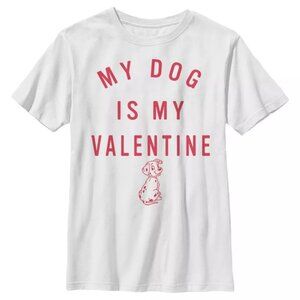 My Dog Is My Valentine Funny Pet Lover Graphic T-Shirt Dog Owner Gift Statement